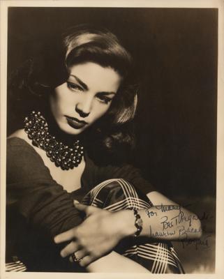 Lot #715 Lauren Bacall (2) Signed Photographs - Image 1