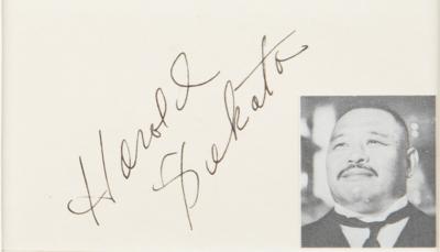 Lot #782 James Bond: Harold Sakata Signature - Image 2