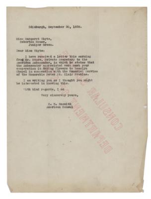 Lot #37 John F. Kennedy Typed Letter Signed on WWII Airman Memorial - Image 4