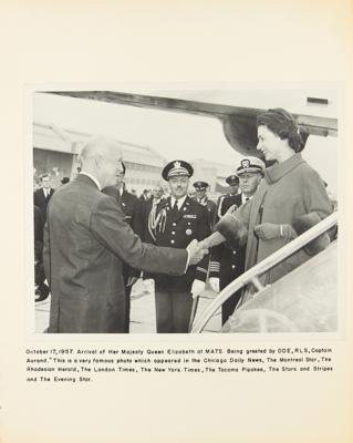 Lot #153 Elizabeth, Queen Mother Signed Photograph in Scrapbook - Image 2