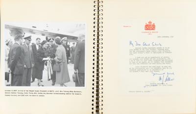 Lot #153 Elizabeth, Queen Mother Signed Photograph in Scrapbook - Image 3