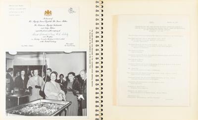 Lot #153 Elizabeth, Queen Mother Signed Photograph in Scrapbook - Image 6