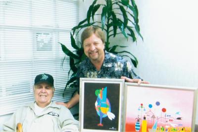 Lot #708 Jonathan Winters (2) Original Paintings - Image 4