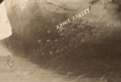 Lot #192 Annie Oakley Signed Photograph - Image 2