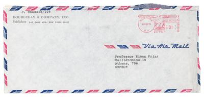 Lot #84 Jacqueline Kennedy Typed Letter Signed on Greek Poetry - Image 2