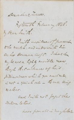 Lot #480. Charles Dickens Autograph Letter Signed