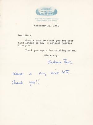Lot #93 Presidents and First Ladies (5) Typed Letter Signed - Image 4