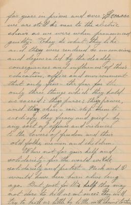Lot #193 Bartolomeo Vanzetti Autograph Letter Signed on World Wide Solidarity - Image 2