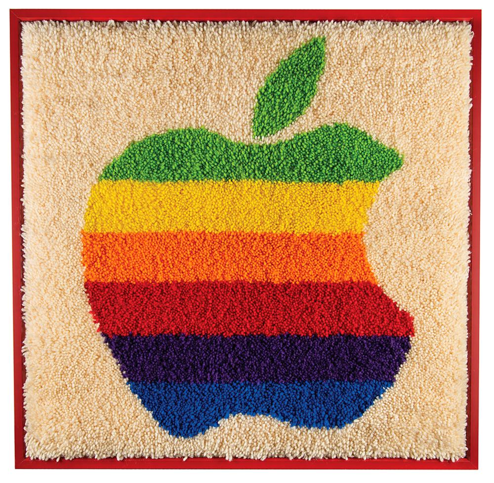 Apple Computer Latch Hook Rug (1983) | RR Auction, image size:1000x978