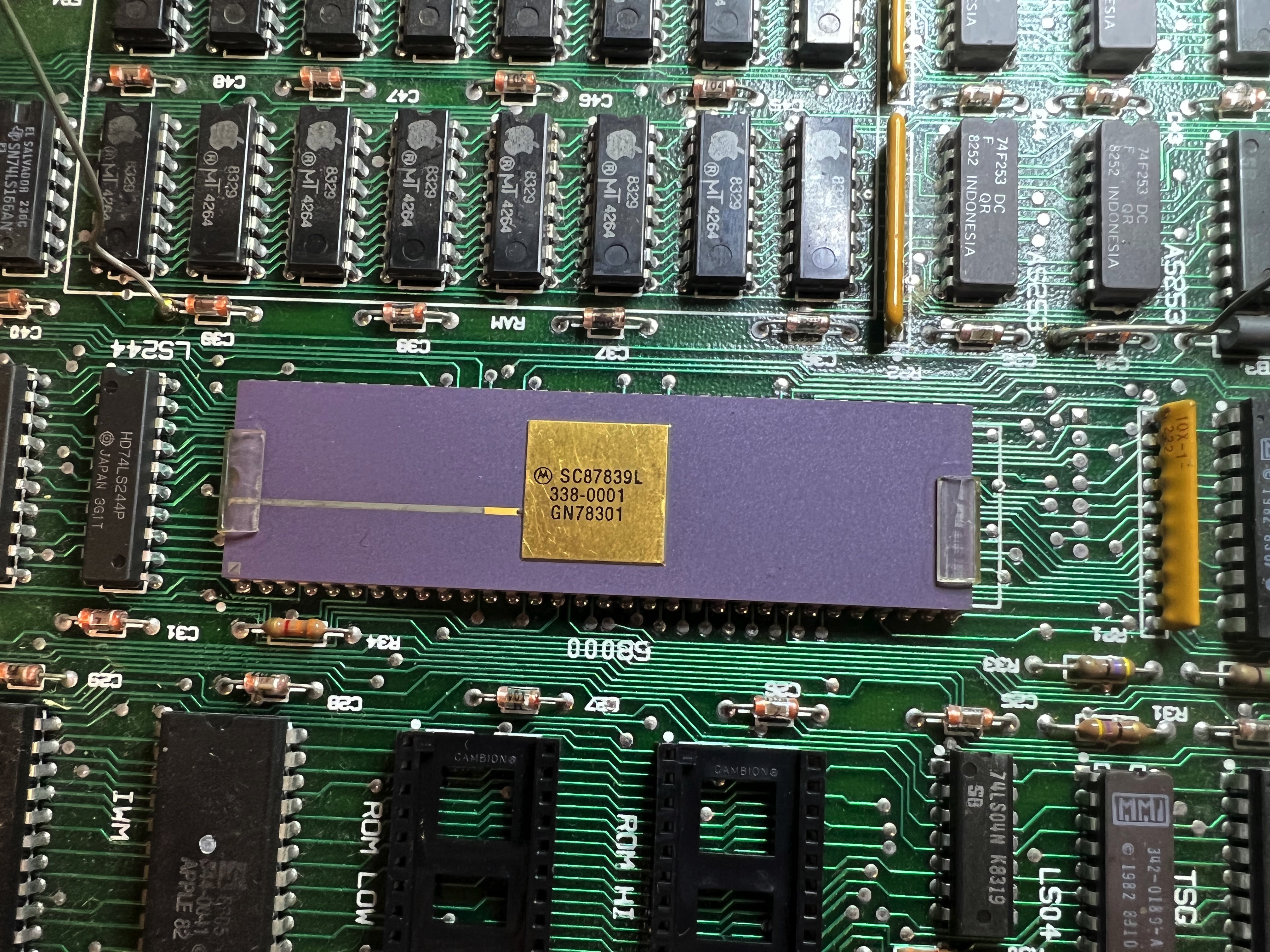 Macintosh 128K Prototype Computer with Display Case and
