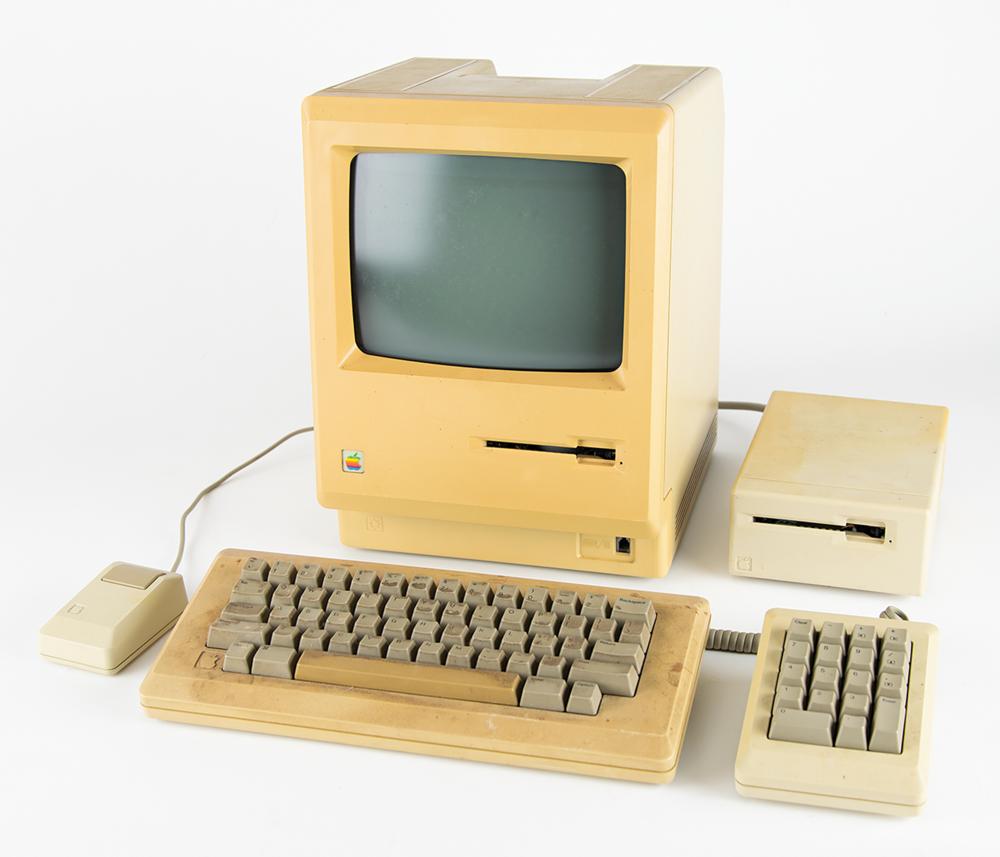 Macintosh 128K Prototype Computer with Display Case and