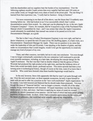 Lot #8038 Ronald Wayne Signed Limited Edition Typed Manuscript - Image 5