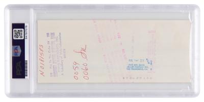 Lot #8003 Steve Jobs Signed 1976 Apple Computer Check - PSA GEM MINT 10 - Image 2