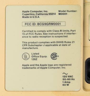 Lot #8014 Macintosh 128K Prototype Computer with Display Case and Accessories - Image 8