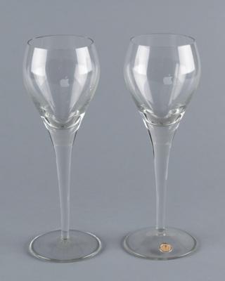 Lot #8021 Apple 'One Billion Sales' Wine Glasses
