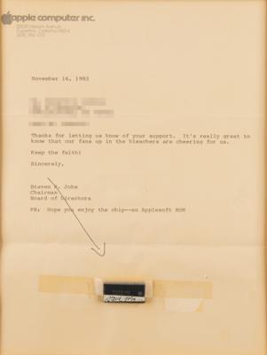 Lot #8004 Steve Jobs Signed Applesoft ROM Chip - Image 1