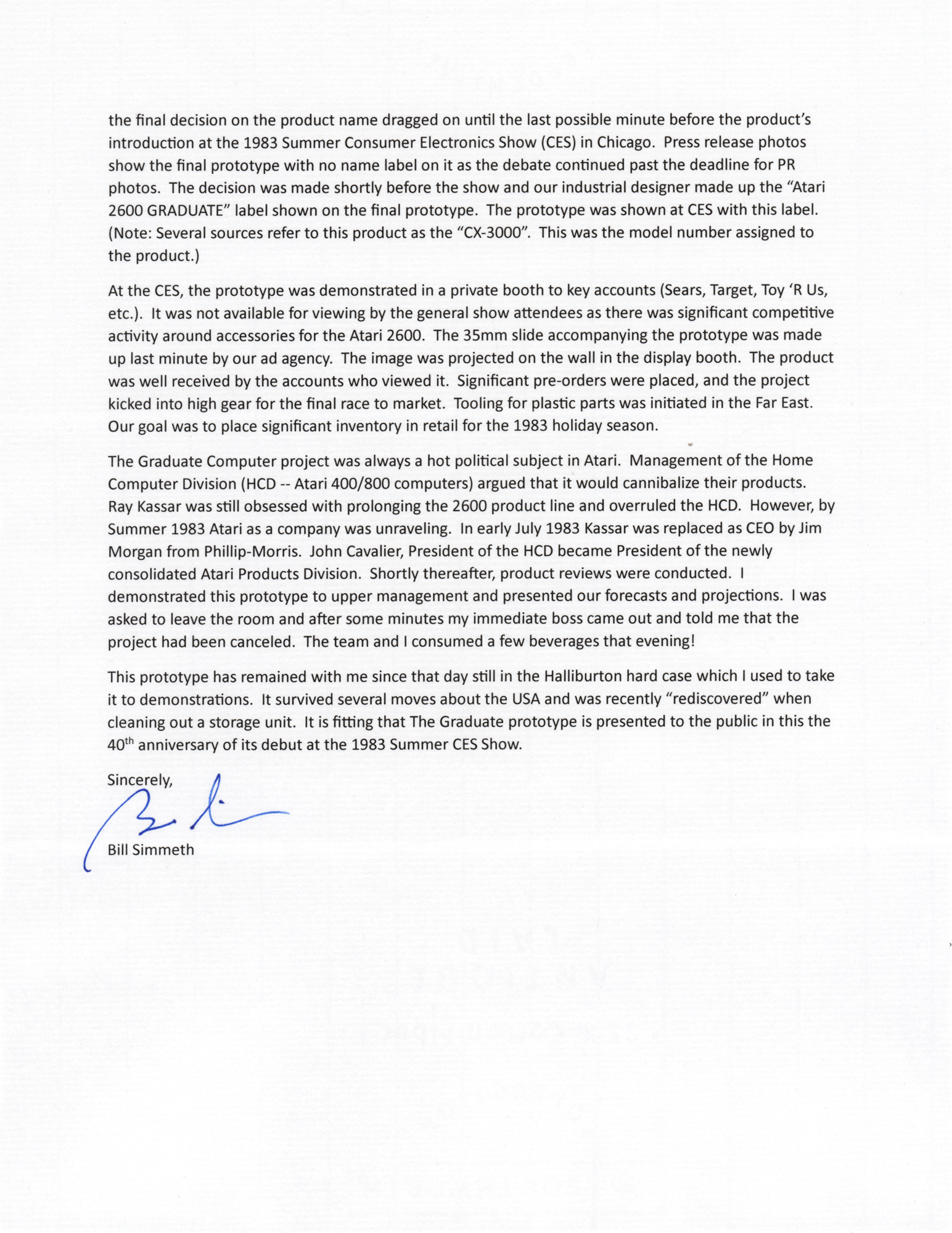 Lot #8054 Atari CX3000 Graduate Computer Keyboard Prototype - Image 18