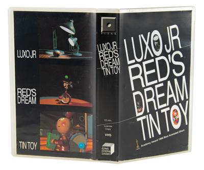 Lot #8055 Pixar 1988 'License Copy' VHS Tape: First Three Digital Movie Shorts - Image 1