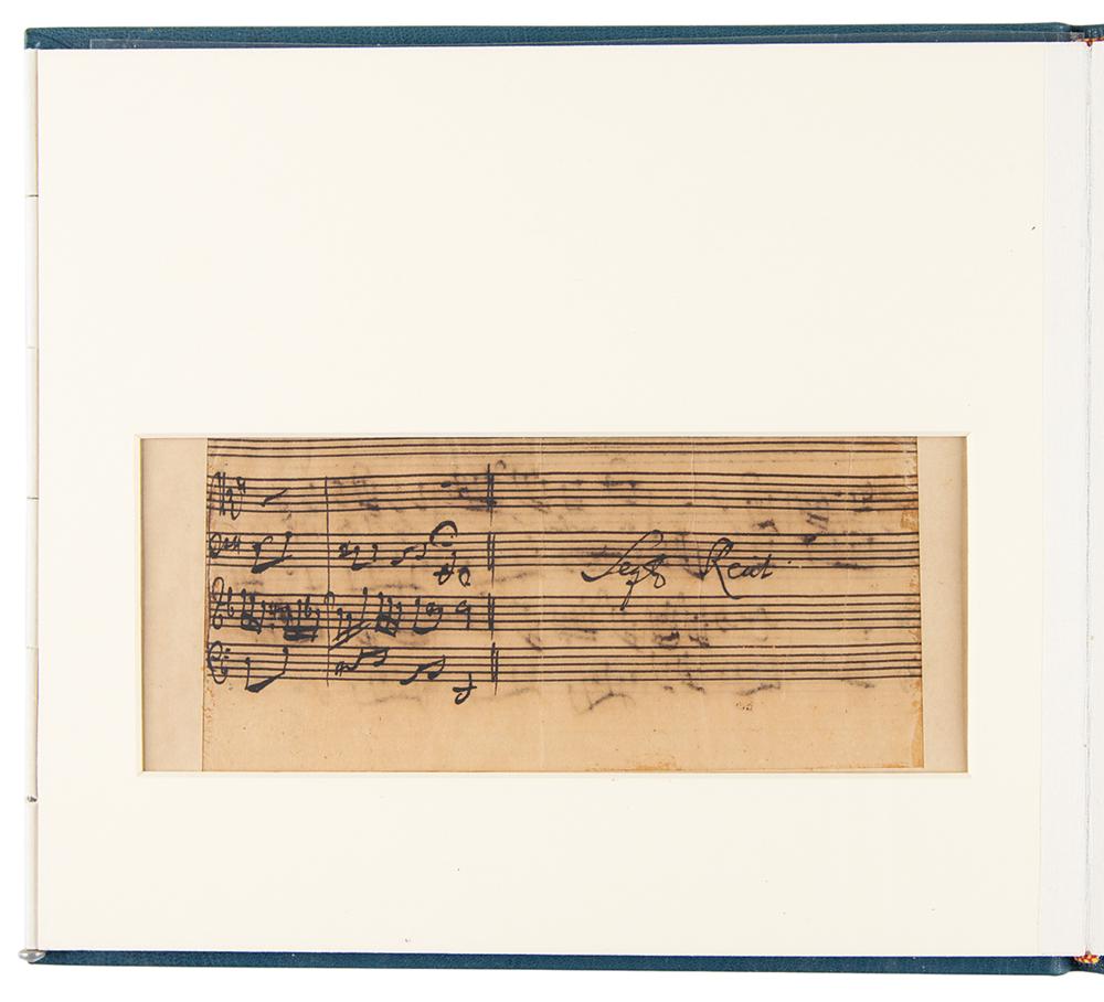 Johann Sebastian Bach Handwritten Church Cantata Manuscript | RR