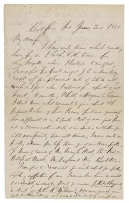 Lot #158 Schuyler Colfax (2) Autograph Letters Signed - Image 1
