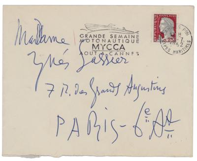 Lot #375 Pablo Picasso Signed Envelope - Image 1