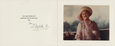 Lot #168 Elizabeth, Queen Mother Signed Christmas Card (1981) - Image 1