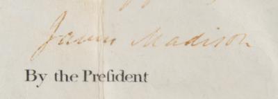 Lot #3 James Madison and James Monroe Document Signed as President and Secretary of State - Image 3