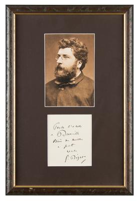 Lot #521 Georges Bizet Signature - Image 1