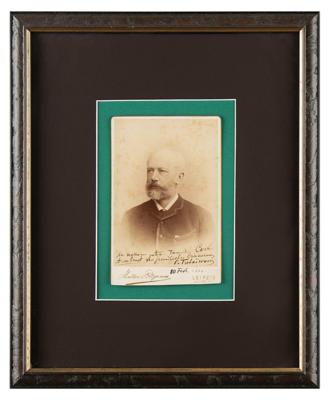 Lot #552 Pyotr Ilyich Tchaikovsky Signed Photograph (European Tour) - Image 2