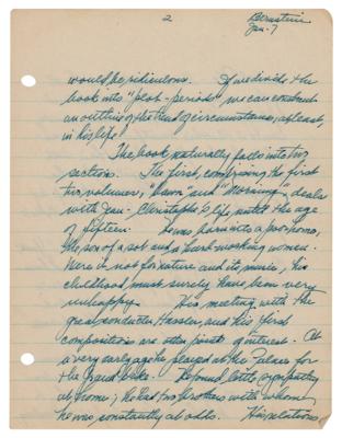 Lot #520 Leonard Bernstein Autograph Manuscript Signed - Image 3