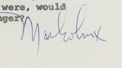Lot #122 Malcolm X Signed Page for Alex Haley’s Playboy Interview - Image 2