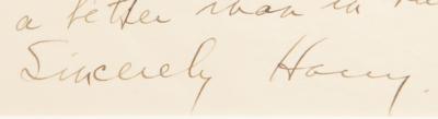 Lot #23 Harry S. Truman Autograph Letter Signed - Image 2