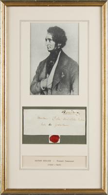 Lot #597 Hector Berlioz Hand-Addressed Mailing Panel to Felix Mendelssohn-Bartholdy - Image 1