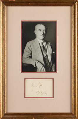Lot #646 Maurice Ravel Signature - Image 1
