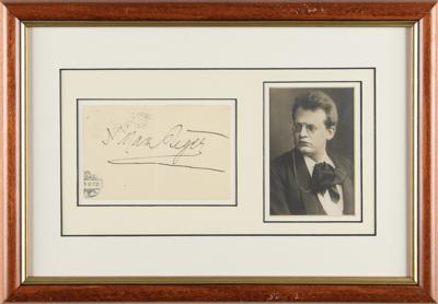 Lot #648 Max Reger Signature - Image 1