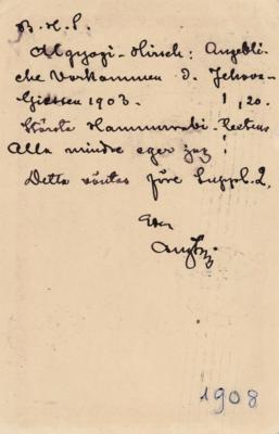 Lot #505 August Strindberg Autograph Letter Signed - Image 1