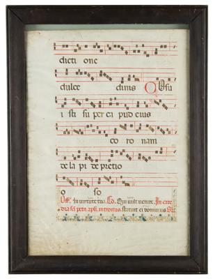 Lot #140 15th Century Gregorian Chant Leaf Chant Leaf - Image 4