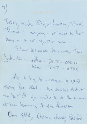 Lot #25 Jacqueline Kennedy ALS Honoring Ethel Kennedy - Image 2