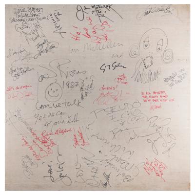 Lot #761 Joan Rivers Late Show Guest Boards (200+) Signatures - Image 1