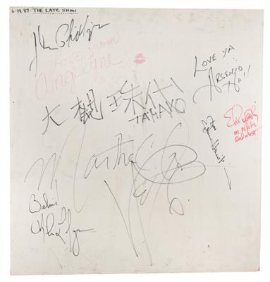 Lot #761 Joan Rivers Late Show Guest Boards (200+) Signatures - Image 2