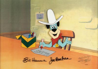 Lot #412 Bill Hanna and Joe Barbera Signed Production Cel - Image 1