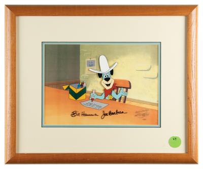 Lot #412 Bill Hanna and Joe Barbera Signed Production Cel - Image 2
