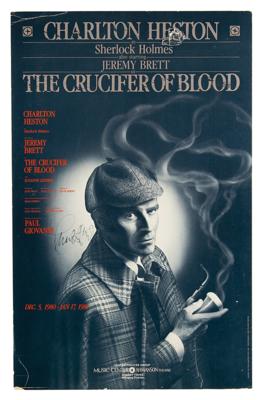 Lot #823 Charlton Heston Signed Poster - Image 1