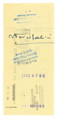 Lot #811 Federico Fellini Signed Book and Endorsed Check - Image 4