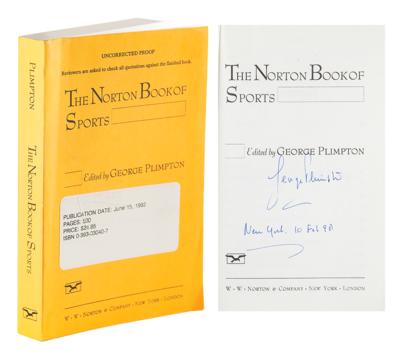 Lot #490 George Plimpton Signed Book - Image 1
