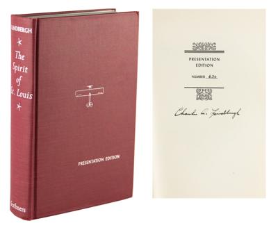 Lot #298 Charles Lindbergh Signed Book - The Spirit of St. Louis - Image 1