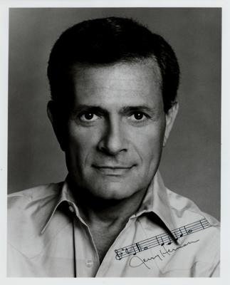 Lot #681 Jerry Herman (2) Signed Items - Playbill and Photograph - Image 2