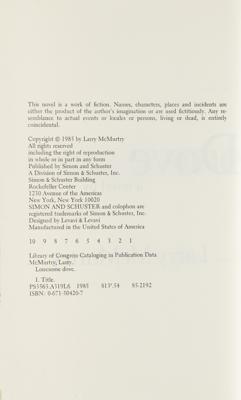 Lot #482 Larry McMurtry: Lonesome Dove First Edition Book - Image 2
