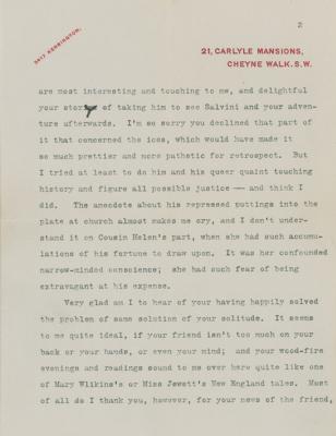 Lot #432 Henry James Typed Letter Signed - Image 2