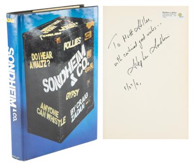 Lot #684 Stephen Sondheim Signed Book - Image 1